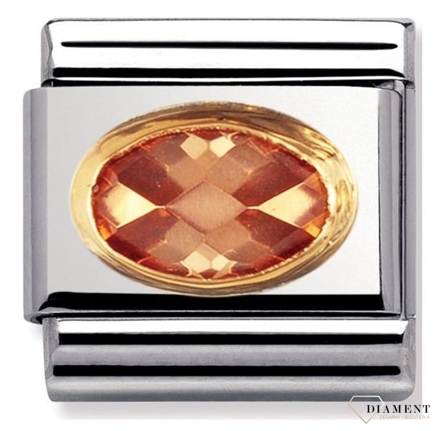 Nomination - Link 18K zawieszka złoto 'Szampańska cyrkonia' 030601 024 biżuteria nomination nomination zawieszki nomination baza.jpg